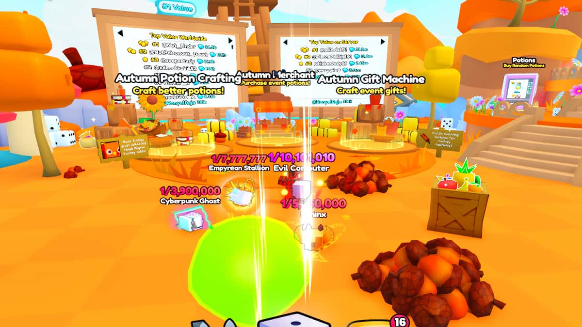 Efterårskabsskabemaskine i Roblox