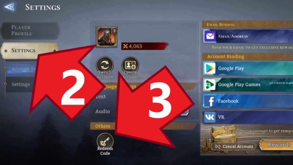 Watcher of Realms Settings Menu