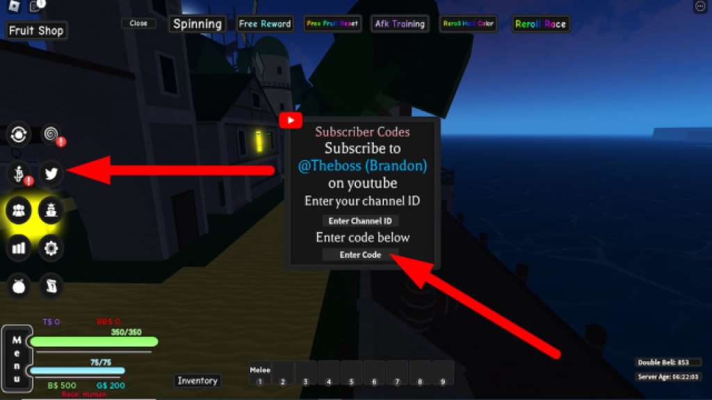 Hvordan man indløser koder i A One Piece Game