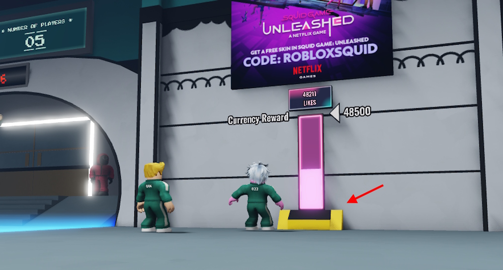 Free Rewards in The Squid Game Roblox