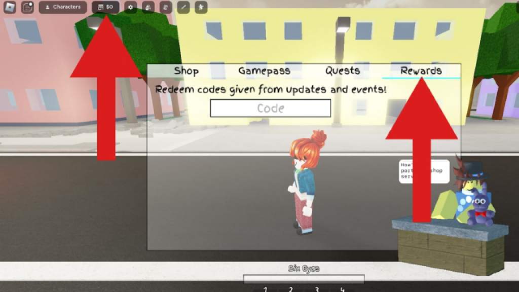 How to redeem codes in Jujutsu Shenanigans