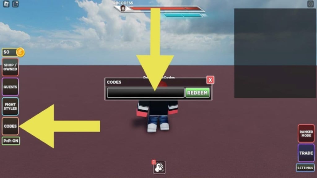Sådan indløser du koder i Untitled Boxing Game på Roblox