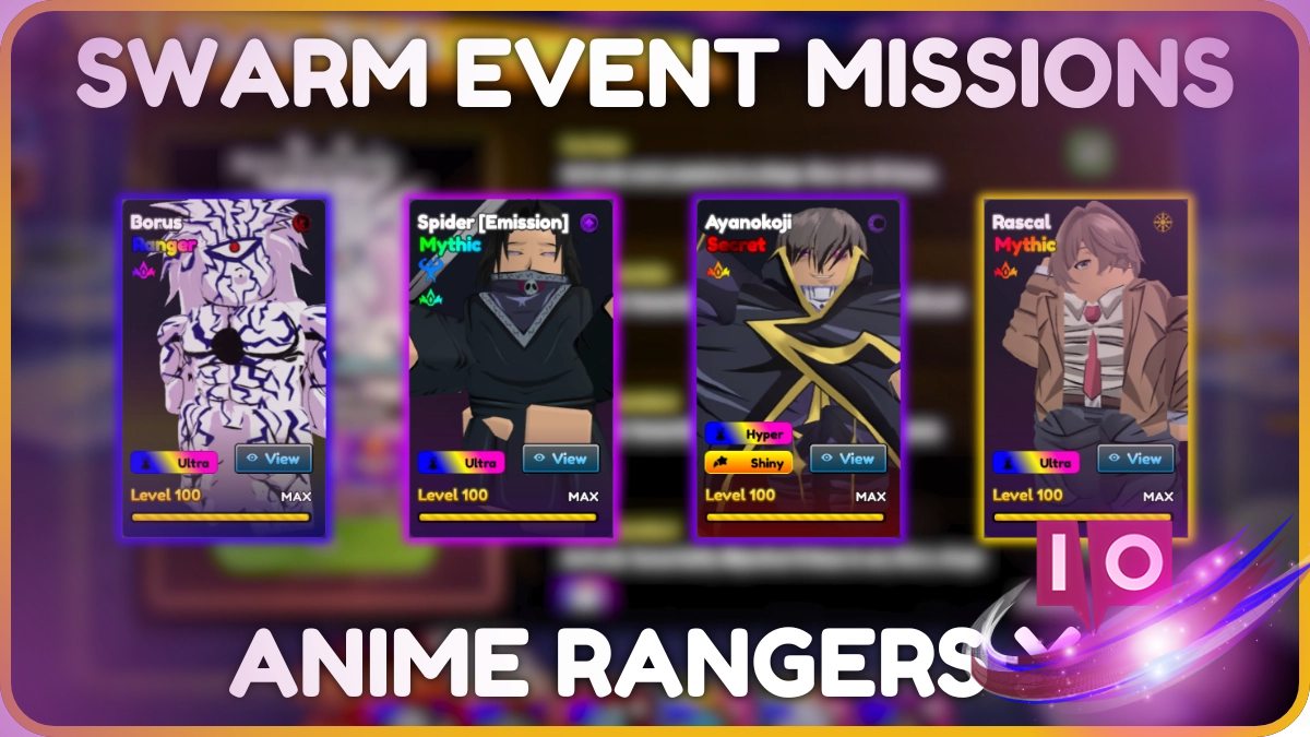 Ultimativ guide til at fuldføre Anime Rangers X Swarm Event-missioner