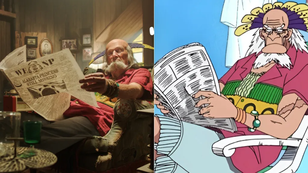 Clive Russell som Crocus i One Piece live-action sæson 2