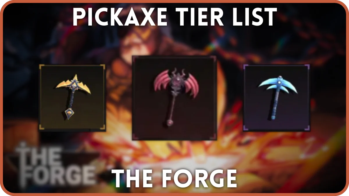 Ultimate Forge Pickaxe Tier Liste & Fremskridtsvejledning [BETA]