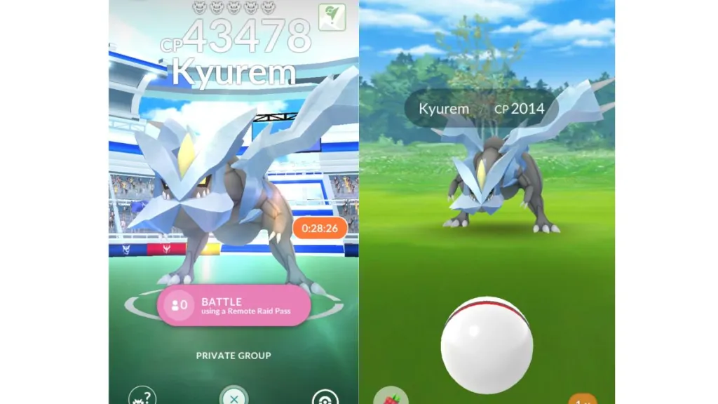 Kyurem Pokemon GO Raid
