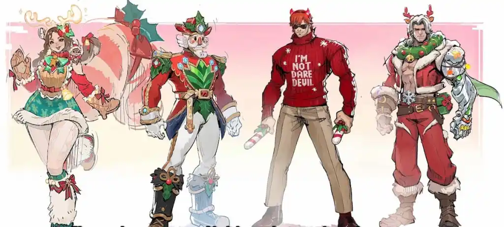 Holiday skins for various Marvel characters